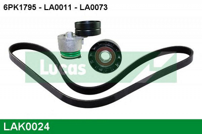 LUCAS ENGINE DRIVE lak0024 -  Поликлиновой ременный комплект
